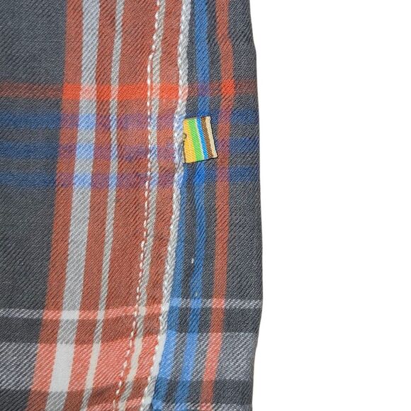 True Grit Multi Plaid 100% Cotton Flannel Long Sleeve Button Up Shirt Size 3XLT - Picture 6 of 10